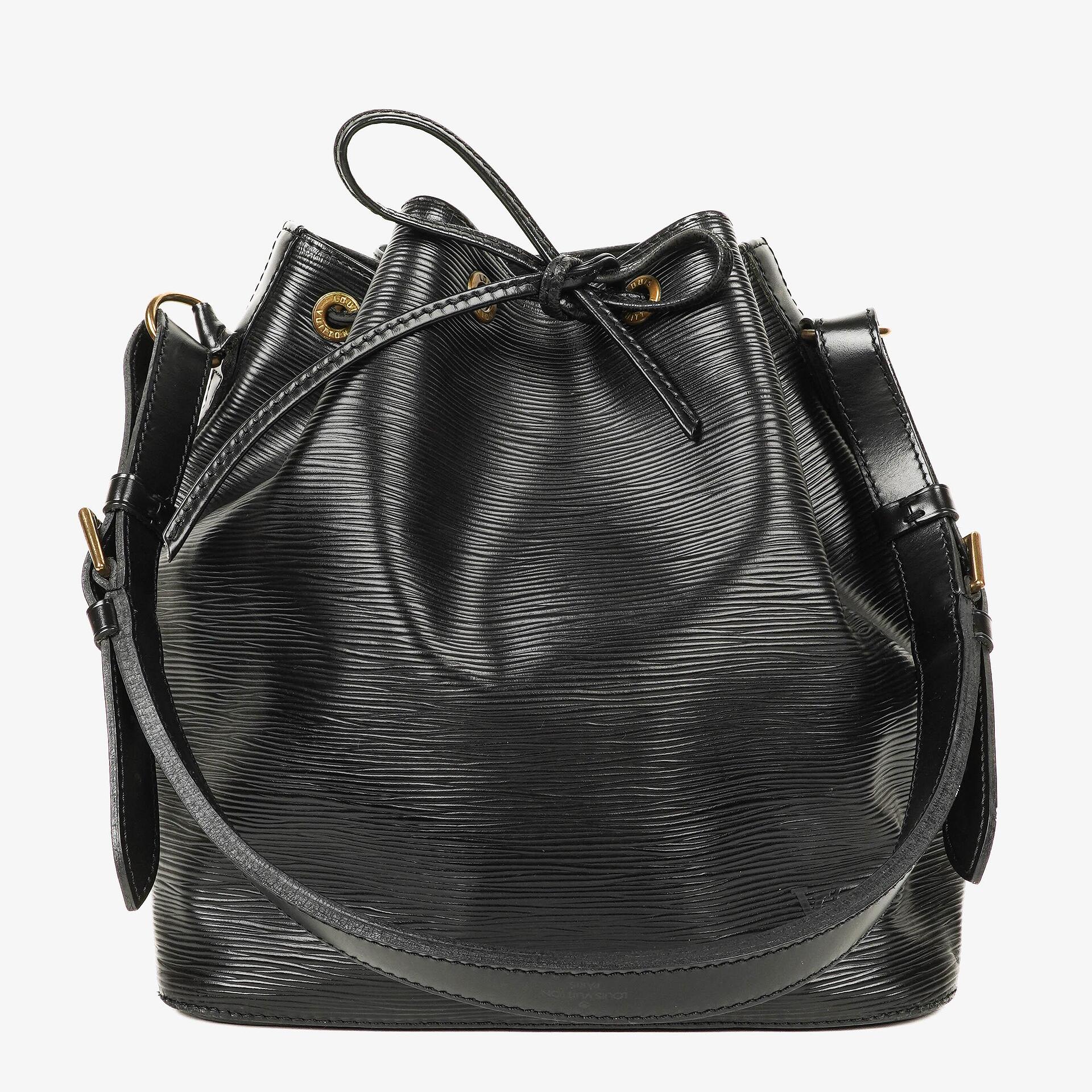 Louis Vuitton Petit Noe Black EPI Leather Shoulder Bag
