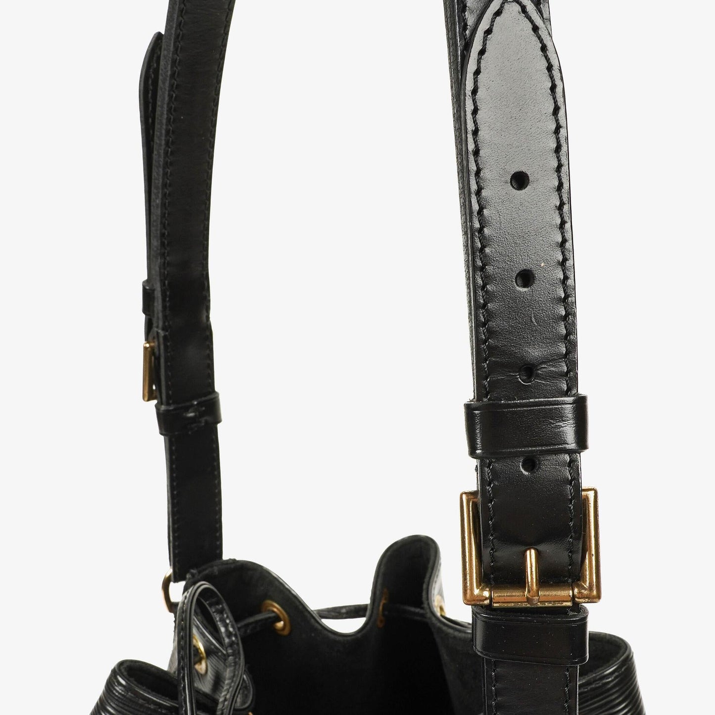 Louis Vuitton Petit Noe Black EPI Leather Shoulder Bag