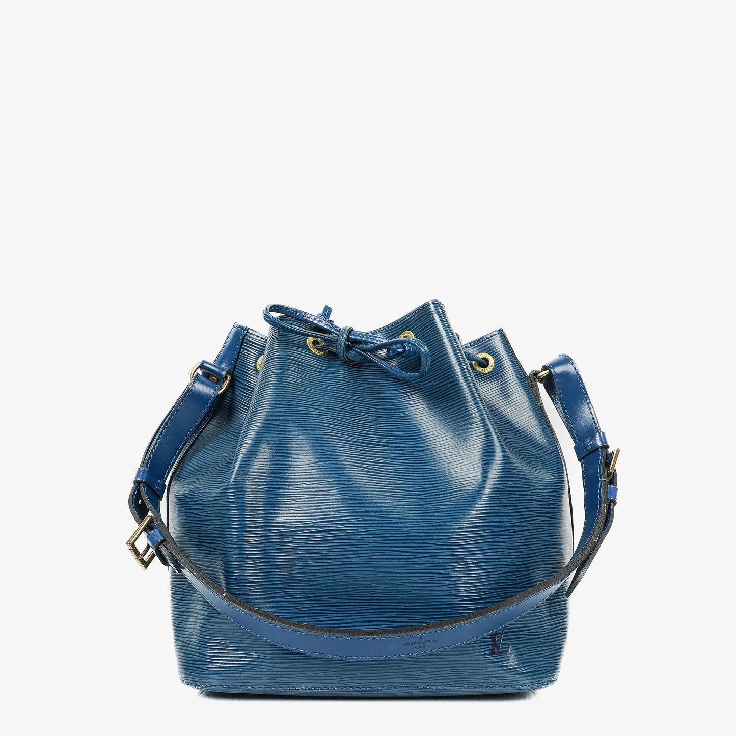 Louis Vuitton Petit Noe Blue EPI Leather Shoulder Bag
