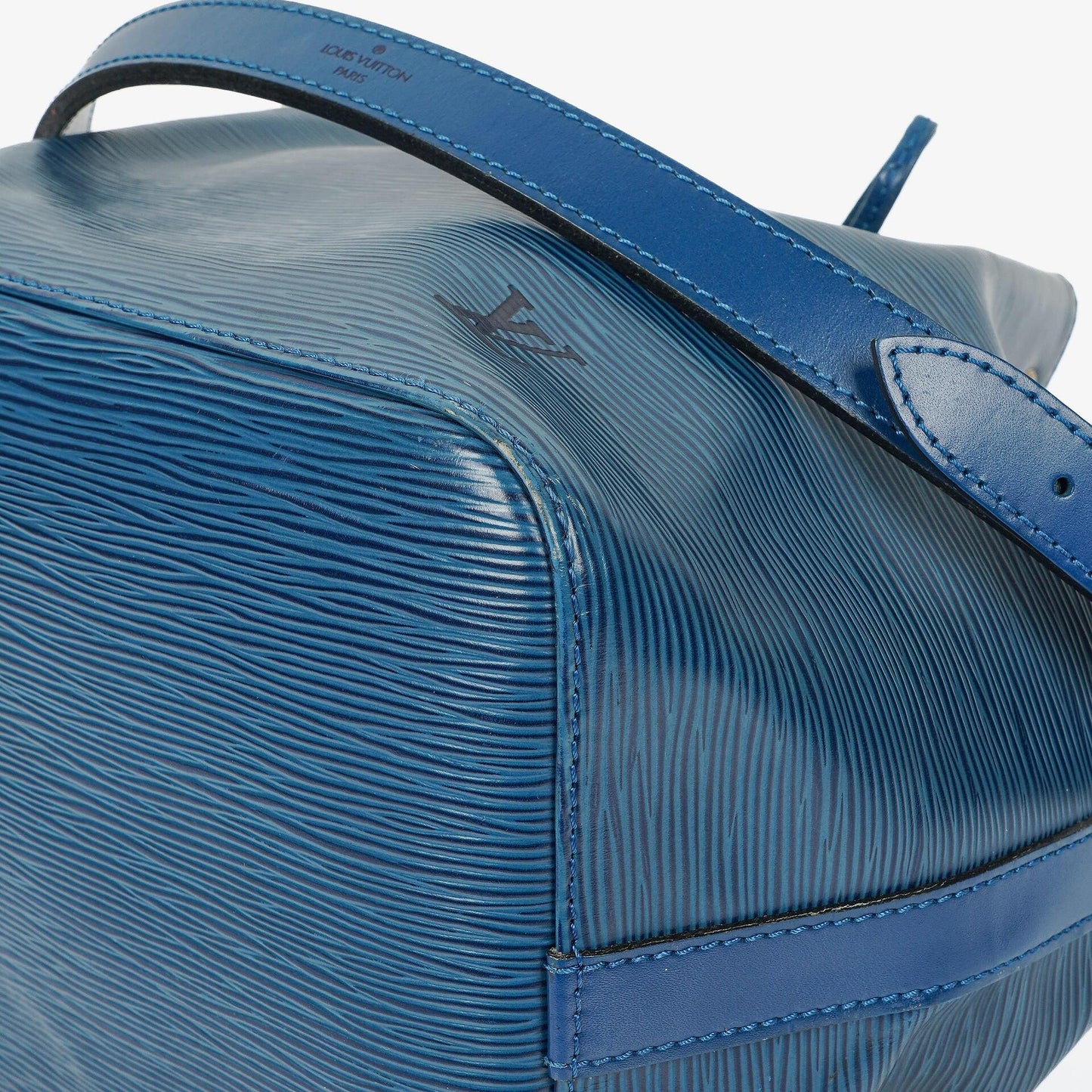 Louis Vuitton Petit Noe Blue EPI Leather Shoulder Bag