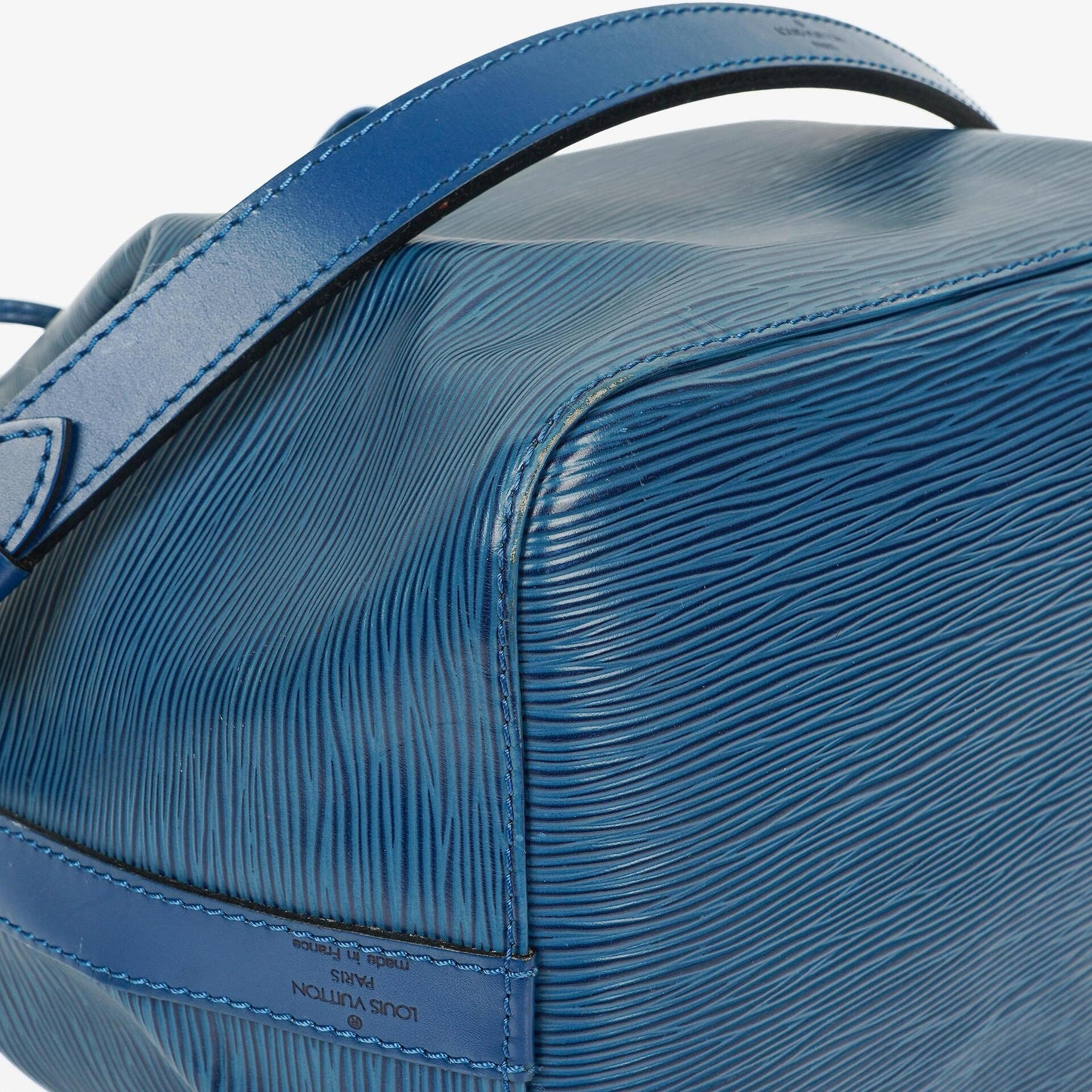 Louis Vuitton Petit Noe Blue EPI Leather Shoulder Bag