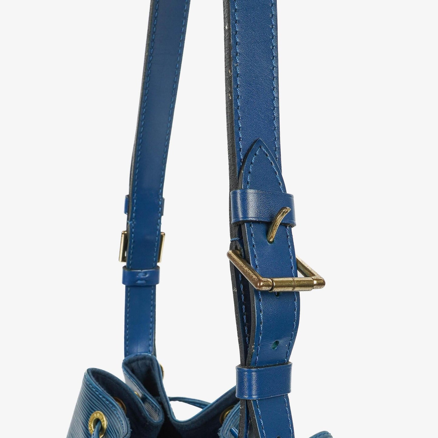 Louis Vuitton Petit Noe Blue EPI Leather Shoulder Bag
