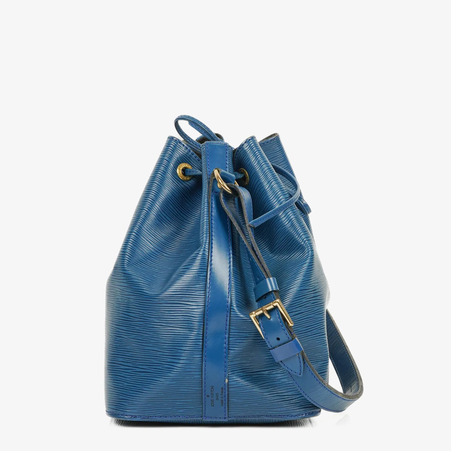 Louis Vuitton Petit Noe Blue EPI Leather Shoulder Bag