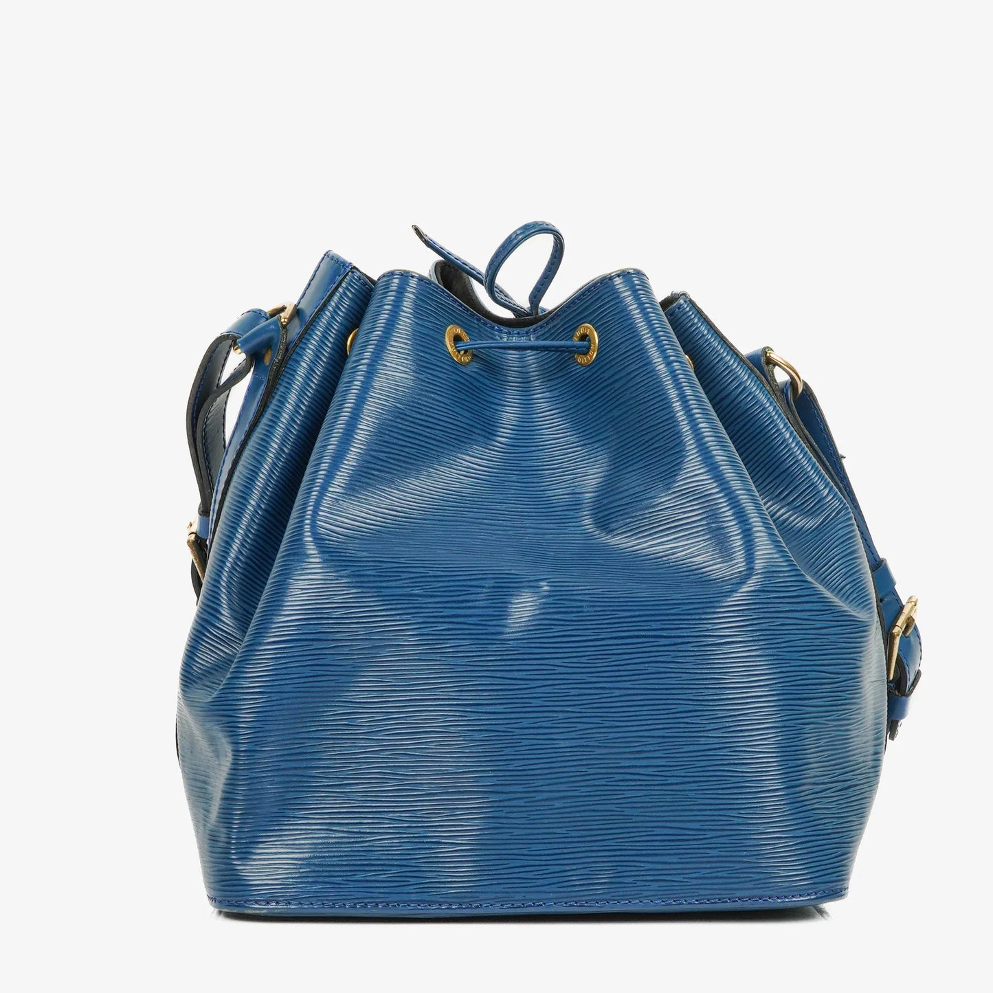 Louis Vuitton Petit Noe Blue EPI Leather Shoulder Bag