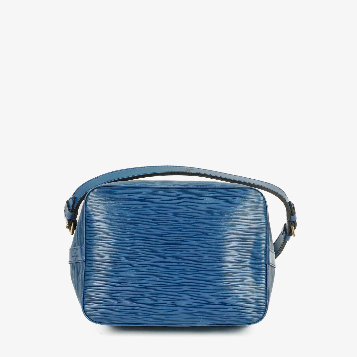 Louis Vuitton Petit Noe Blue EPI Leather Shoulder Bag