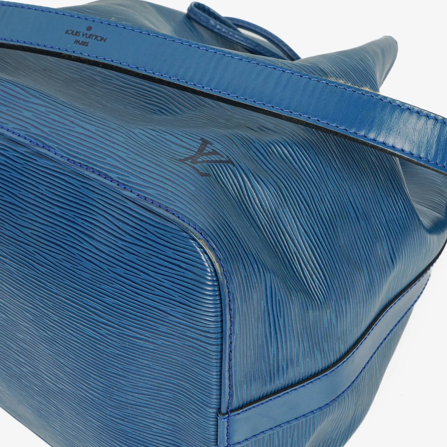 Louis Vuitton Petit Noe Blue EPI Leather Shoulder Bag