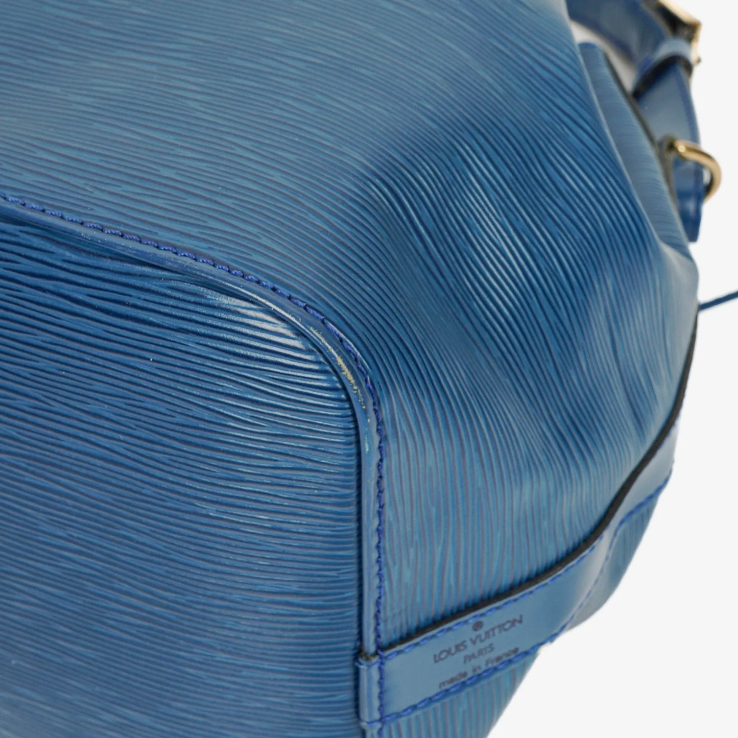 Louis Vuitton Petit Noe Blue EPI Leather Shoulder Bag