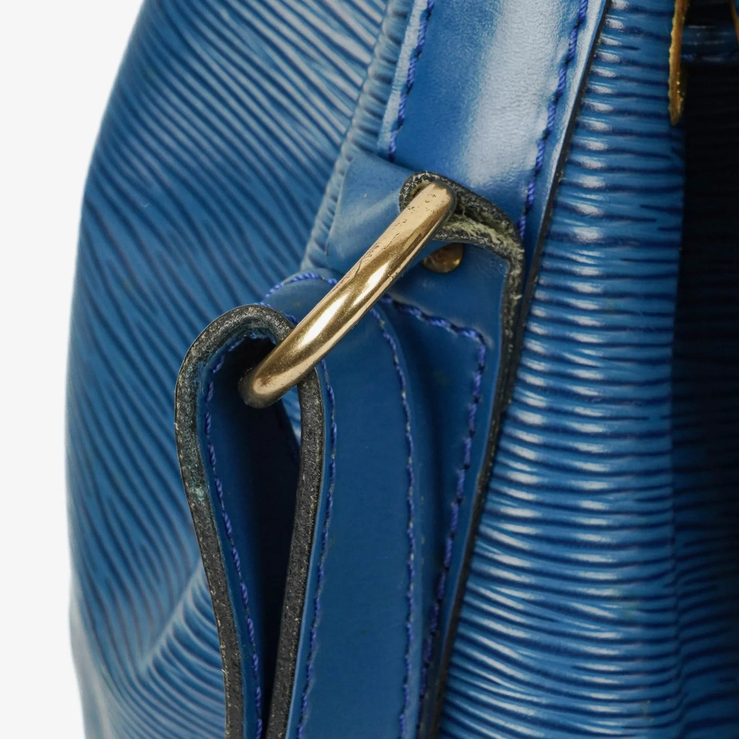 Louis Vuitton Petit Noe Blue EPI Leather Shoulder Bag