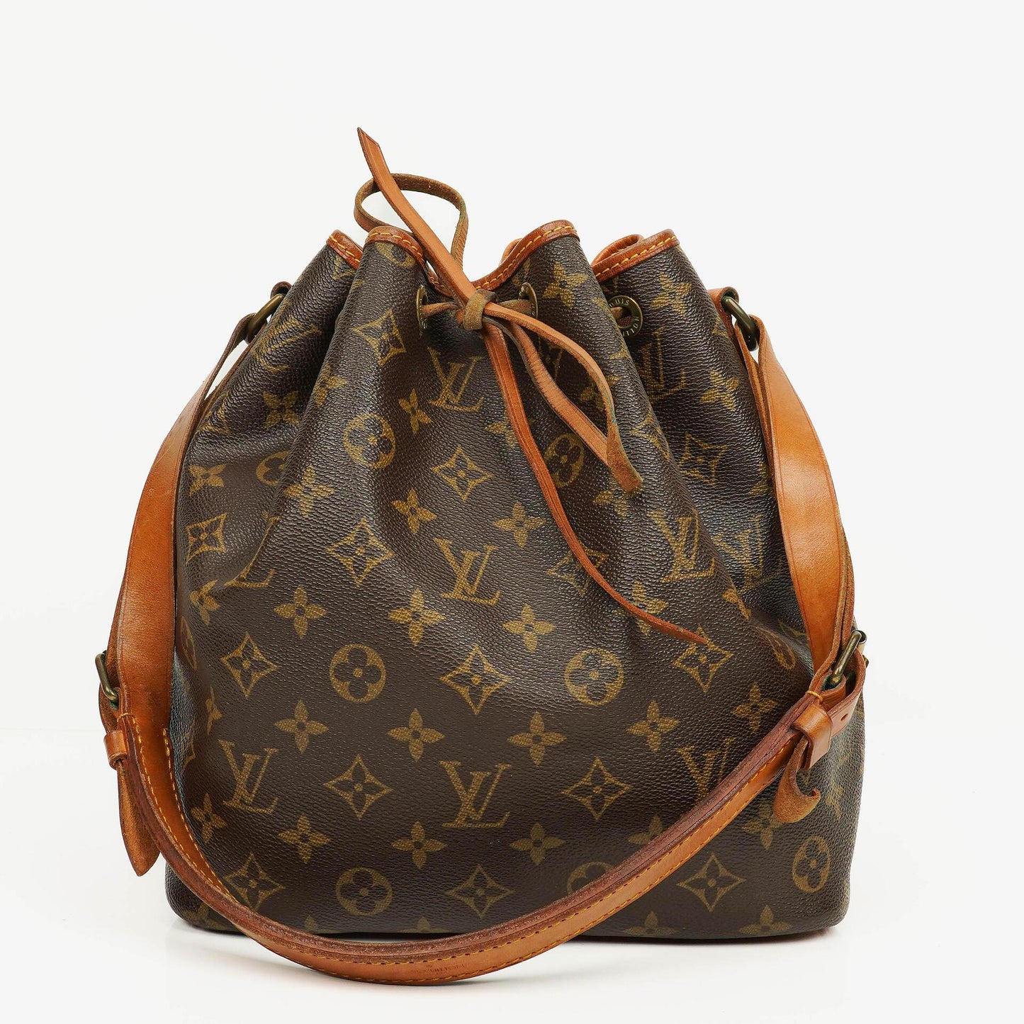 Louis Vuitton Petit Noe Malletier Monogram Canvas Shoulder Bag