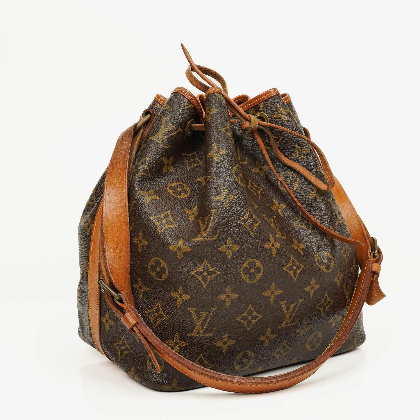 Louis Vuitton Petit Noe Malletier Monogram Canvas Shoulder Bag