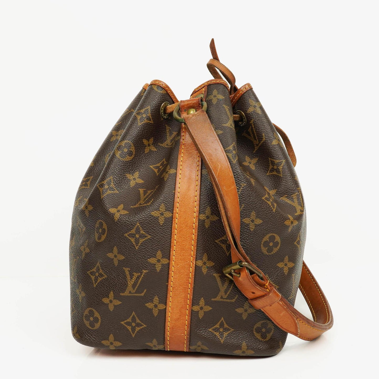 Louis Vuitton Petit Noe Malletier Monogram Canvas Shoulder Bag