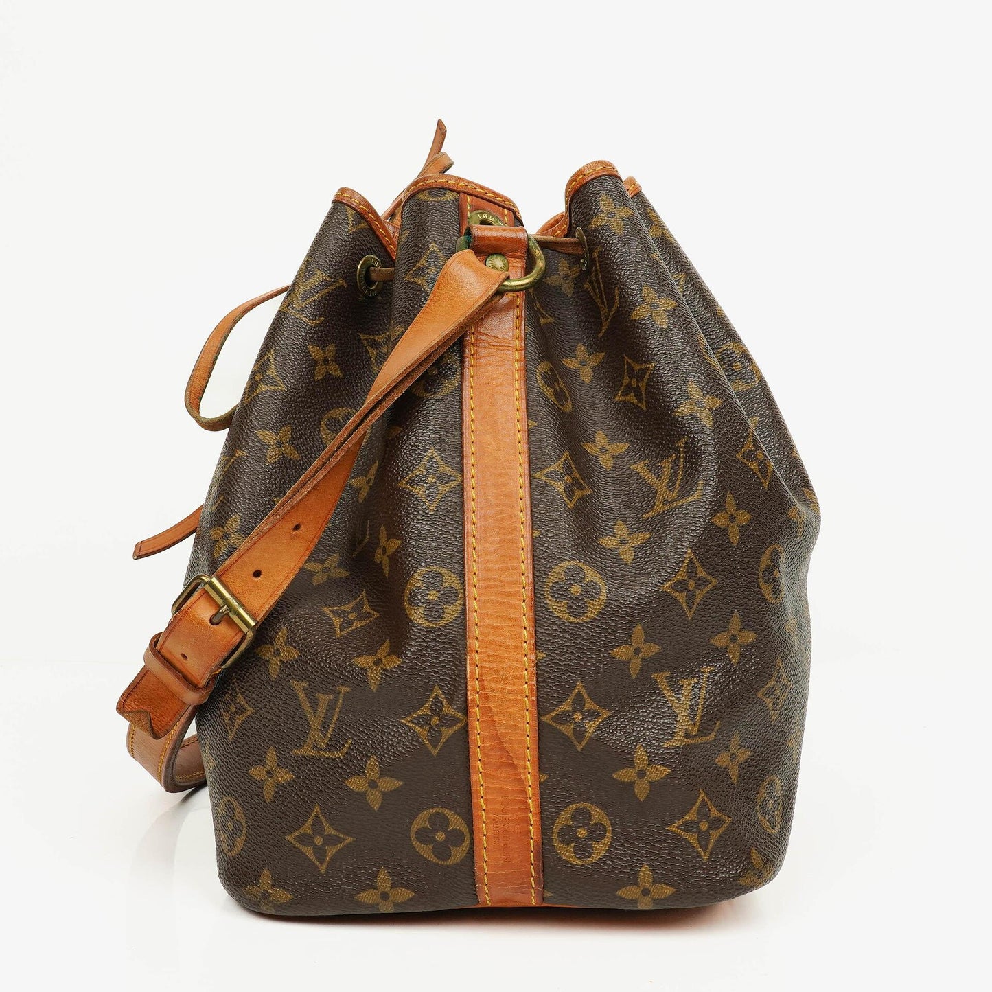 Louis Vuitton Petit Noe Malletier Monogram Canvas Shoulder Bag