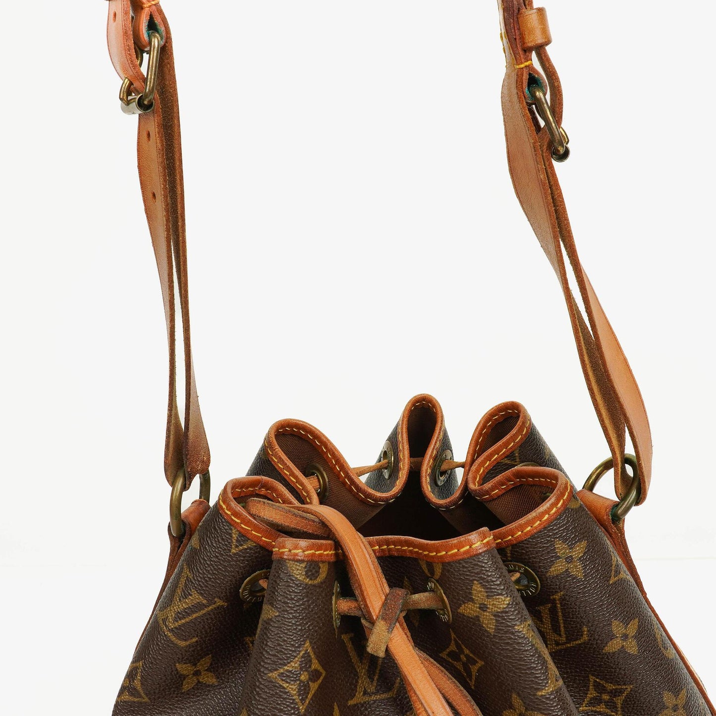 Louis Vuitton Petit Noe Malletier Monogram Canvas Shoulder Bag