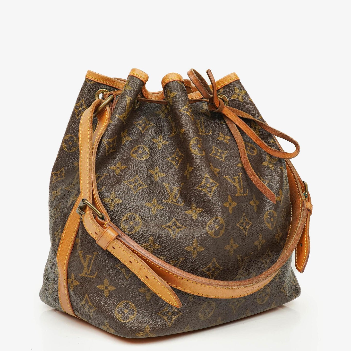 Louis Vuitton Petit Noe Malletier Monogram Canvas Shoulder Bag