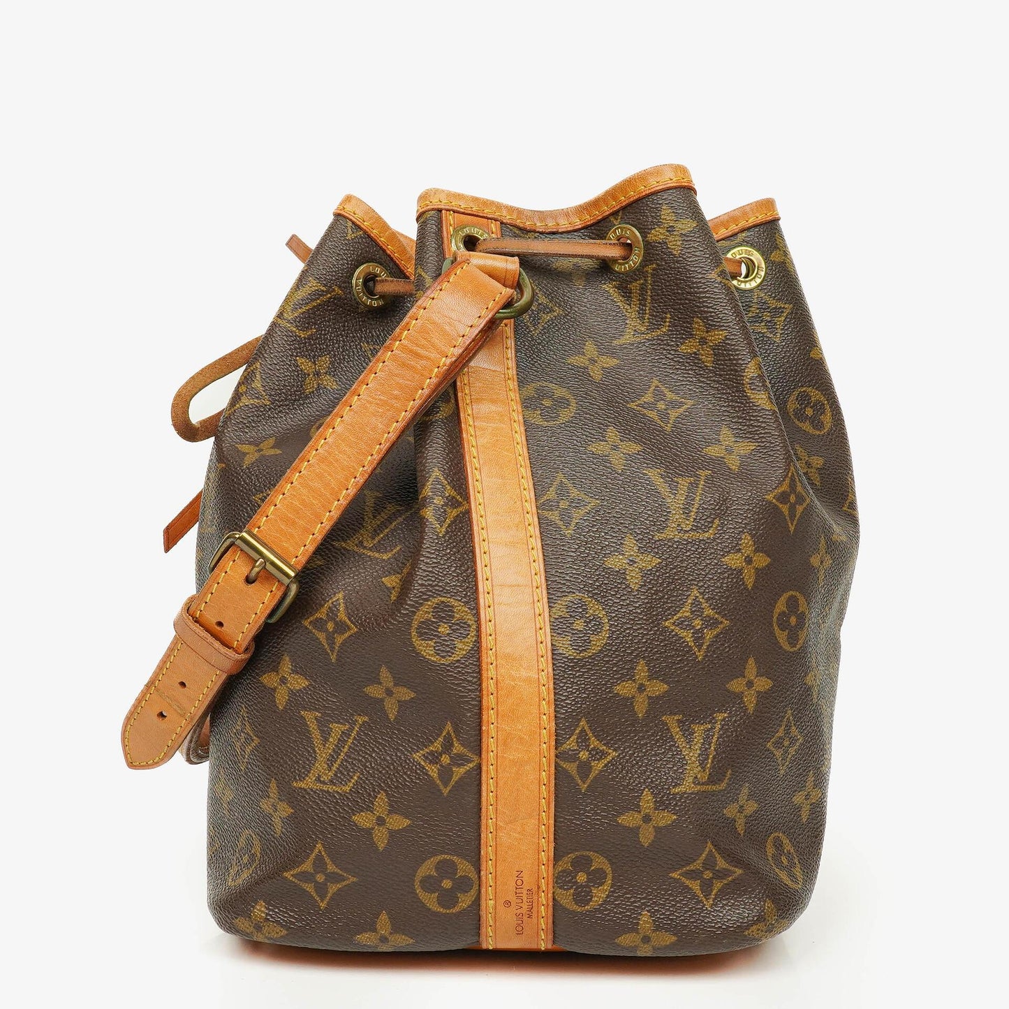 Louis Vuitton Petit Noe Malletier Monogram Canvas Shoulder Bag