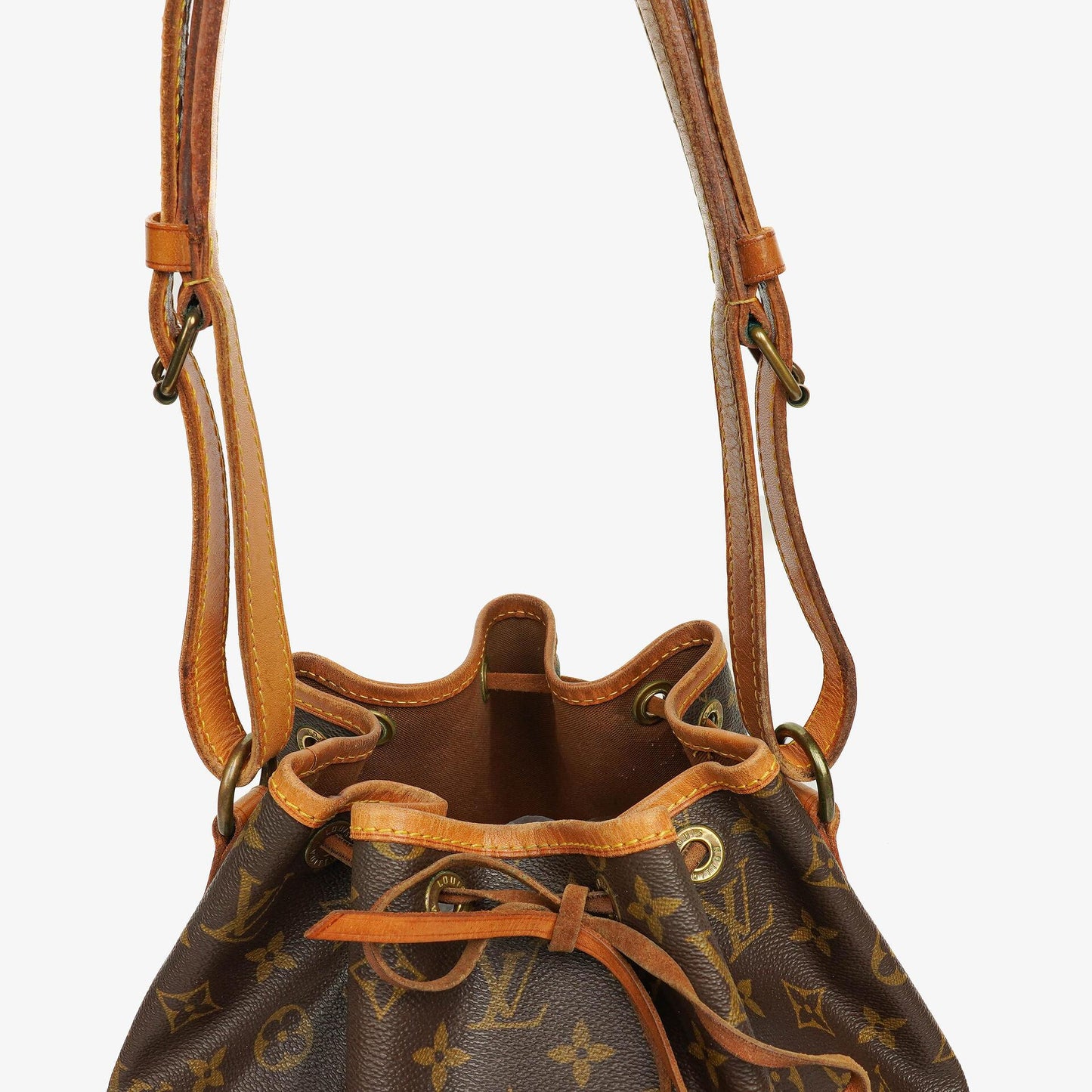 Louis Vuitton Petit Noe Malletier Monogram Canvas Shoulder Bag