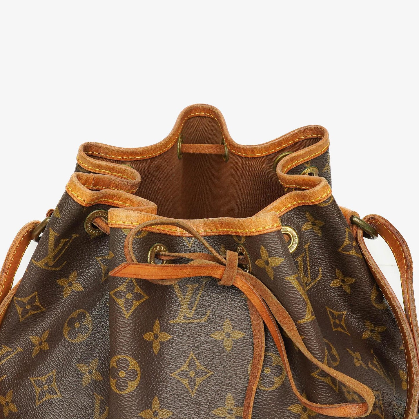 Louis Vuitton Petit Noe Malletier Monogram Canvas Shoulder Bag