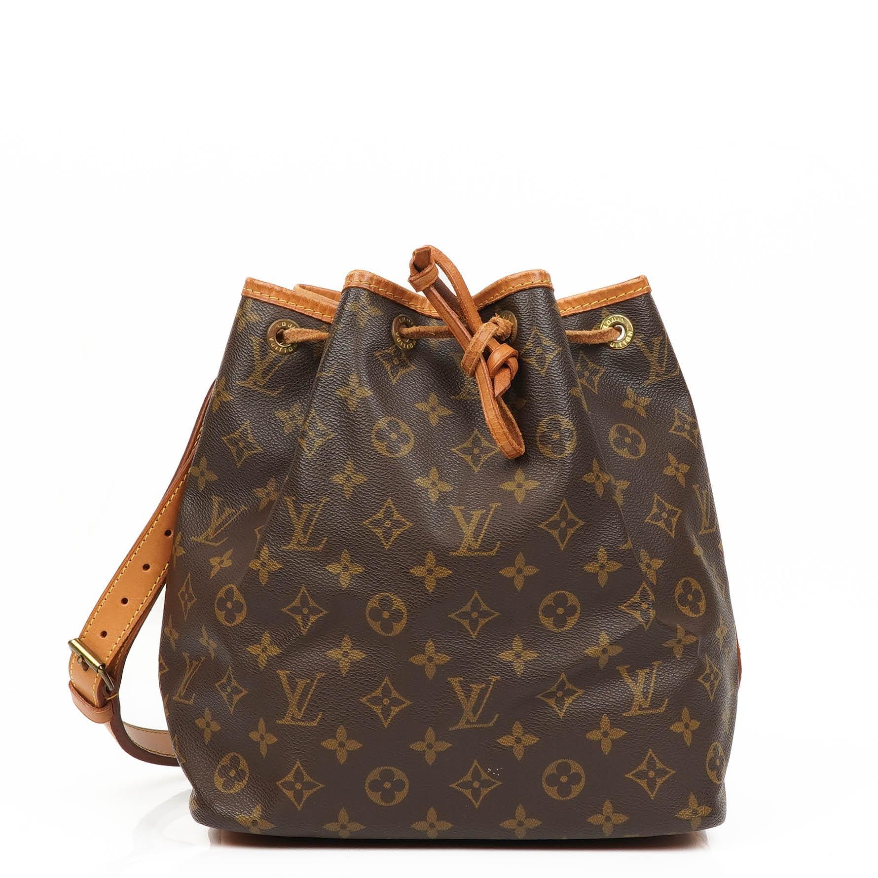 Louis Vuitton Petit Noe Monogram Canvas Shoulder Bag