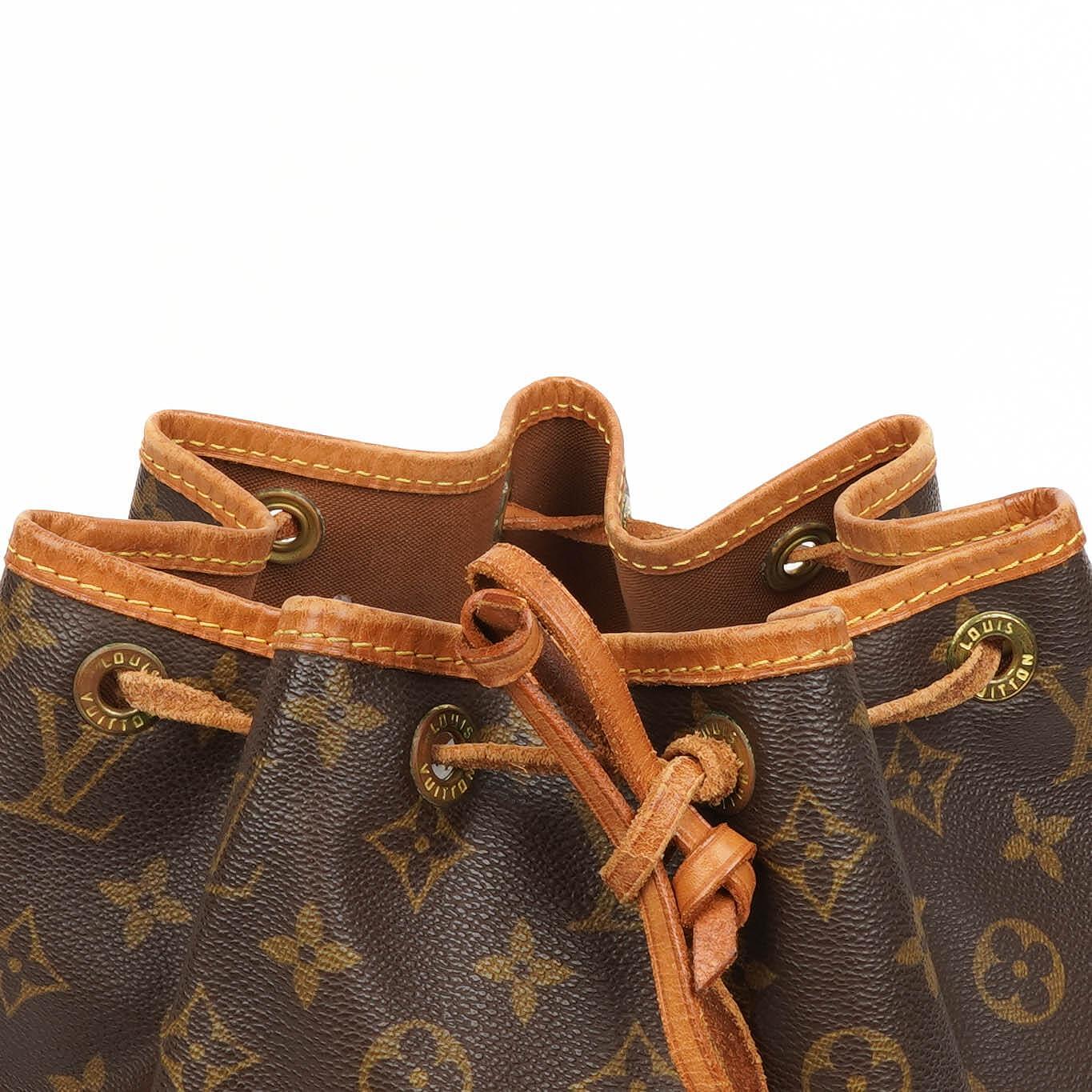 Louis Vuitton Petit Noe Monogram Canvas Shoulder Bag