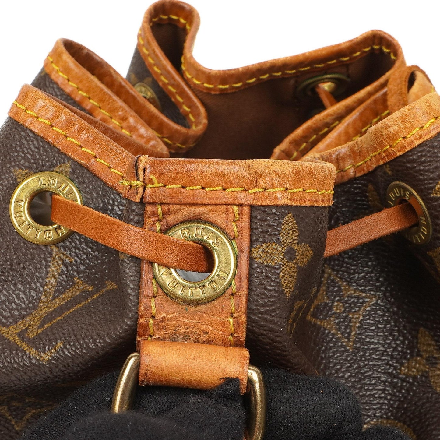 Louis Vuitton Petit Noe Monogram Canvas Shoulder Bag