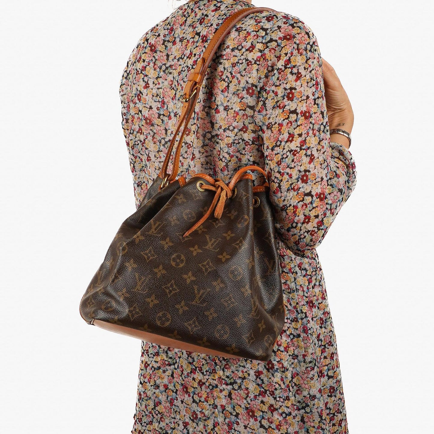 Louis Vuitton Petit Noe Monogram Canvas Shoulder Bag
