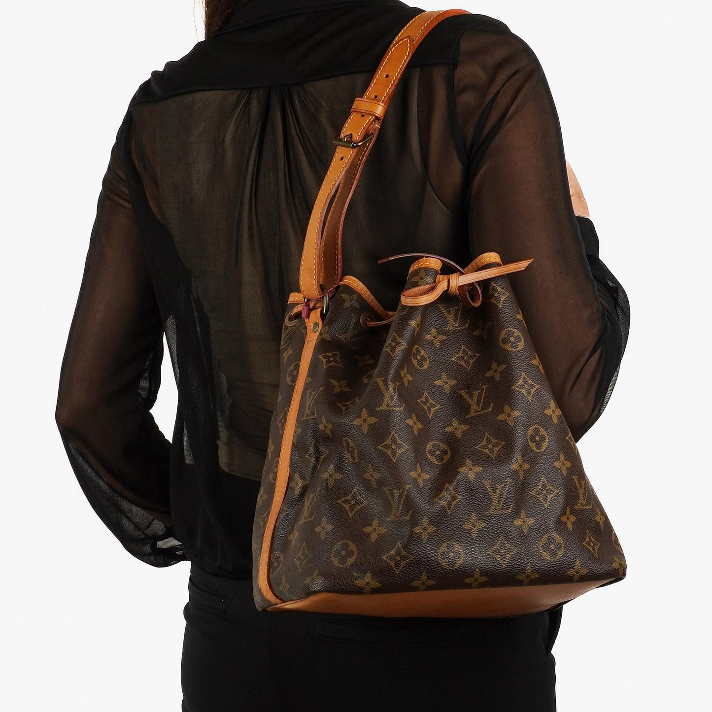 Louis Vuitton Petit Noe Monogram Canvas Shoulder Bag