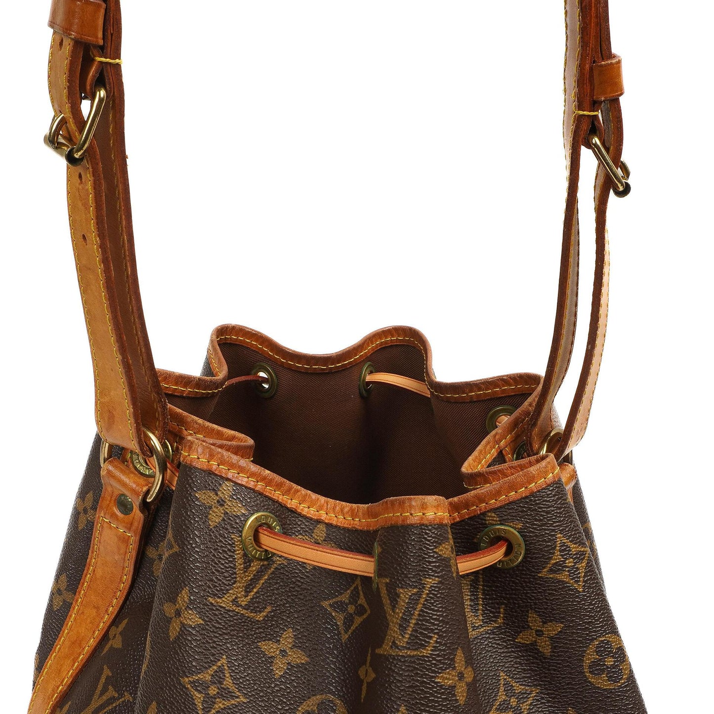 Louis Vuitton Petit Noe Monogram Canvas Shoulder Bag