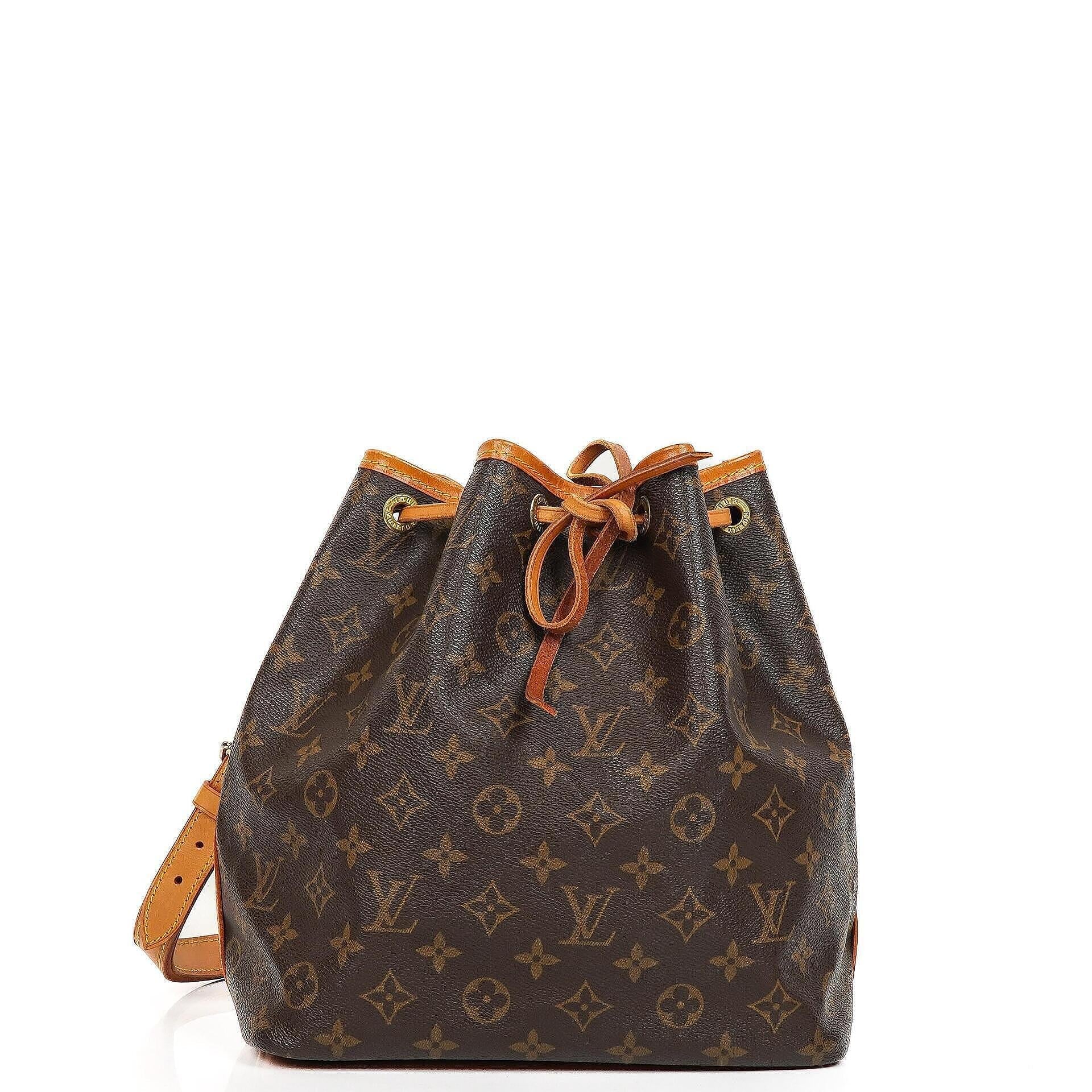 Louis Vuitton Petit Noe Monogram Canvas Shoulder Bag