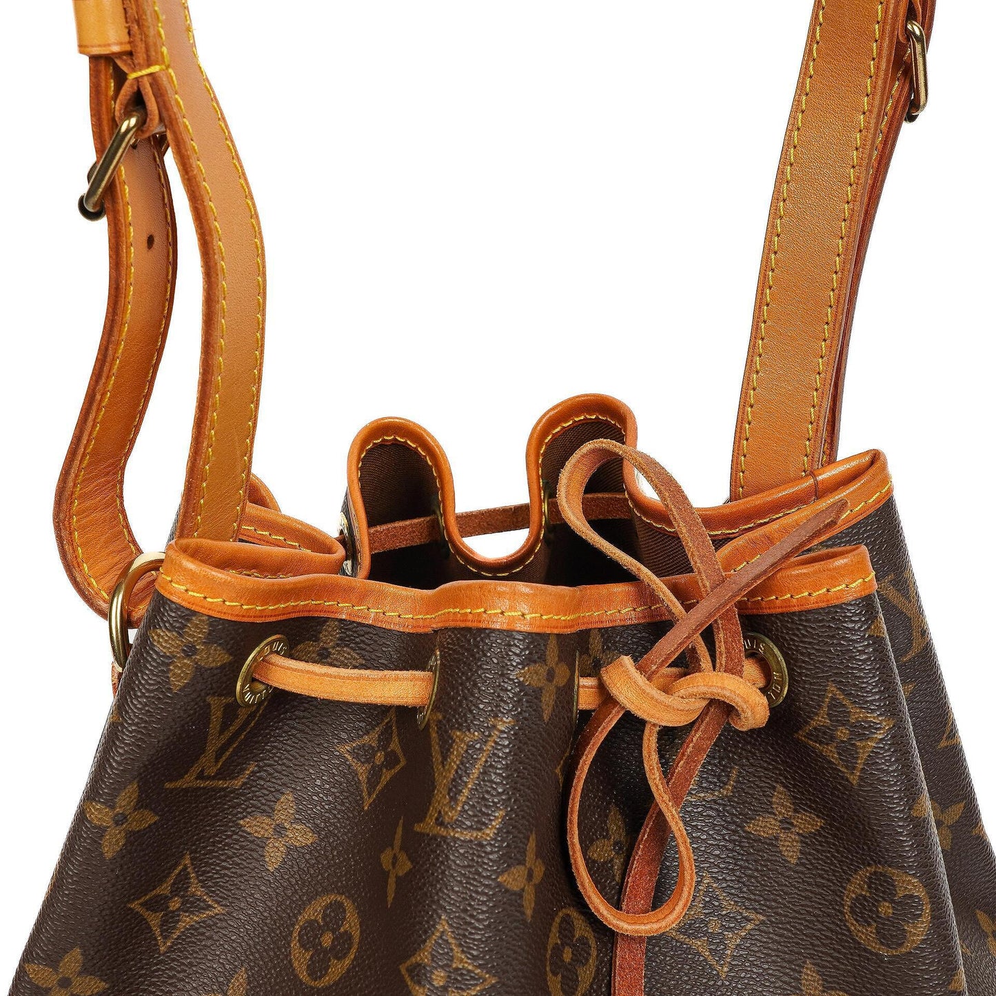 Louis Vuitton Petit Noe Monogram Canvas Shoulder Bag