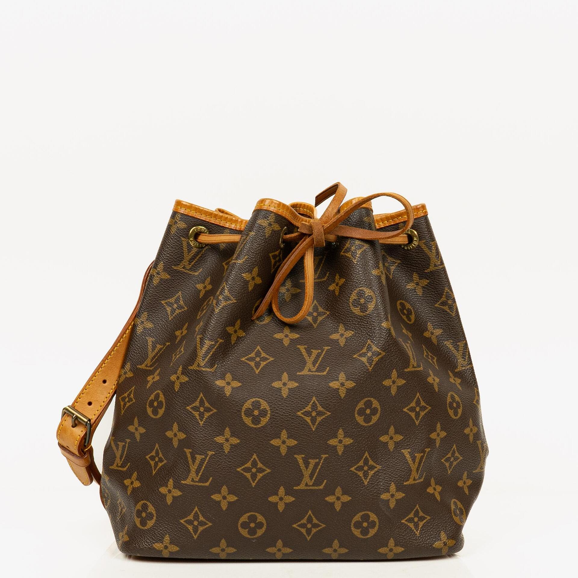 Louis Vuitton Petit Noe Monogram Canvas Shoulder Bag