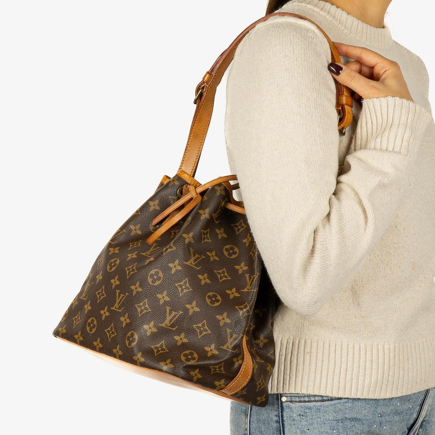 Louis Vuitton Petit Noe Monogram Canvas Shoulder Bag