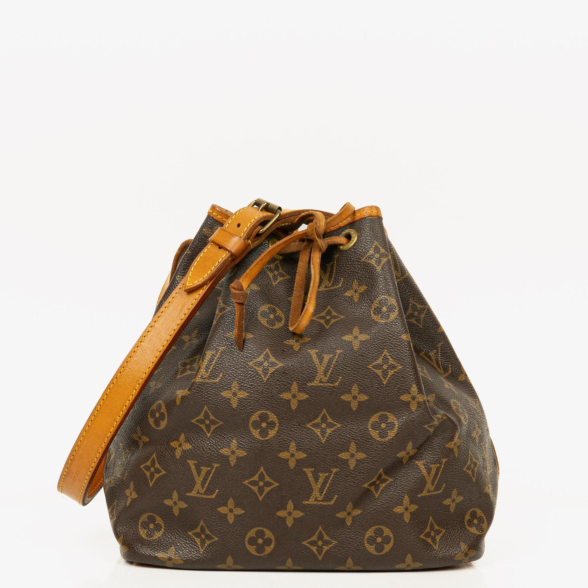 Louis Vuitton Petit Noe Monogram Canvas Shoulder Bag