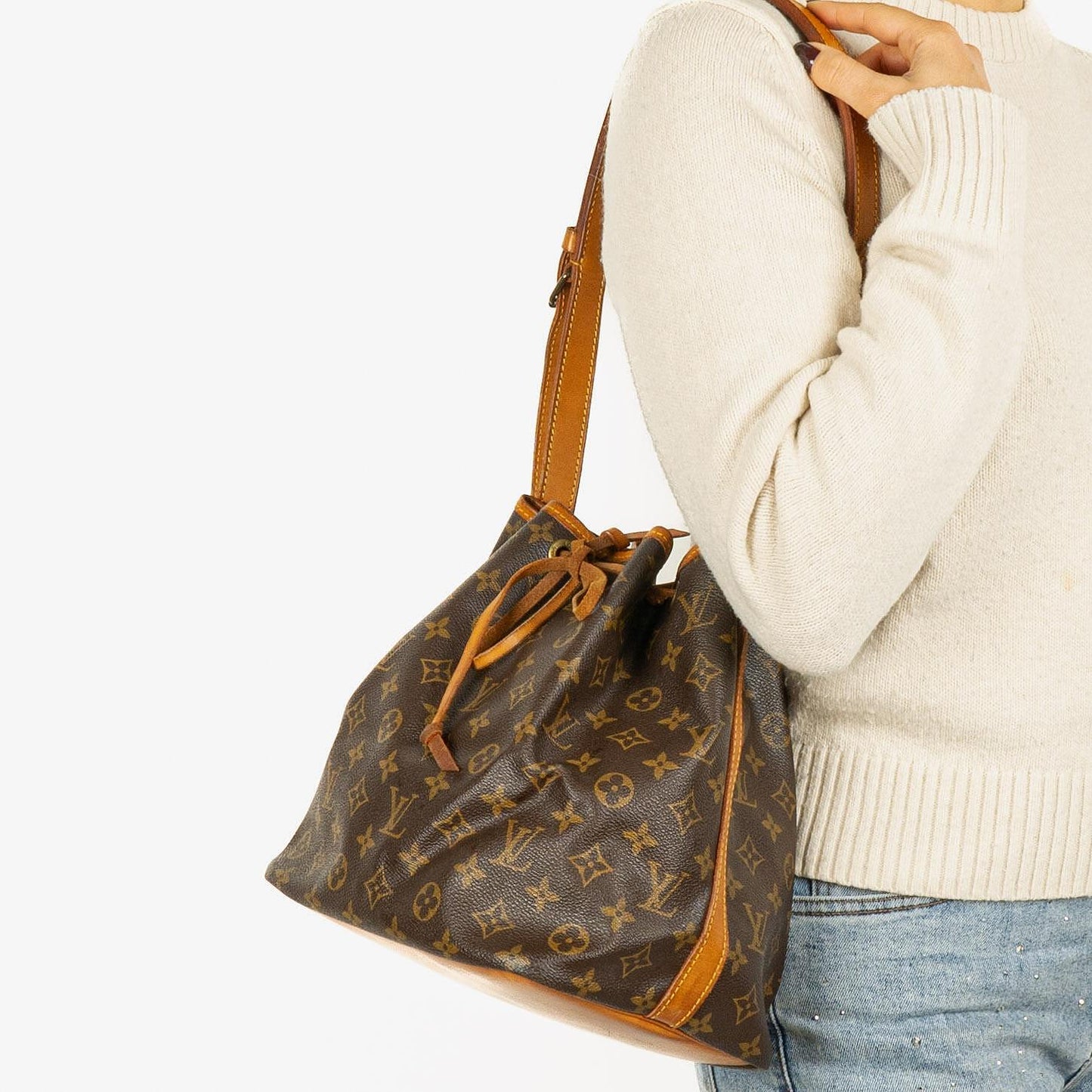 Louis Vuitton Petit Noe Monogram Canvas Shoulder Bag