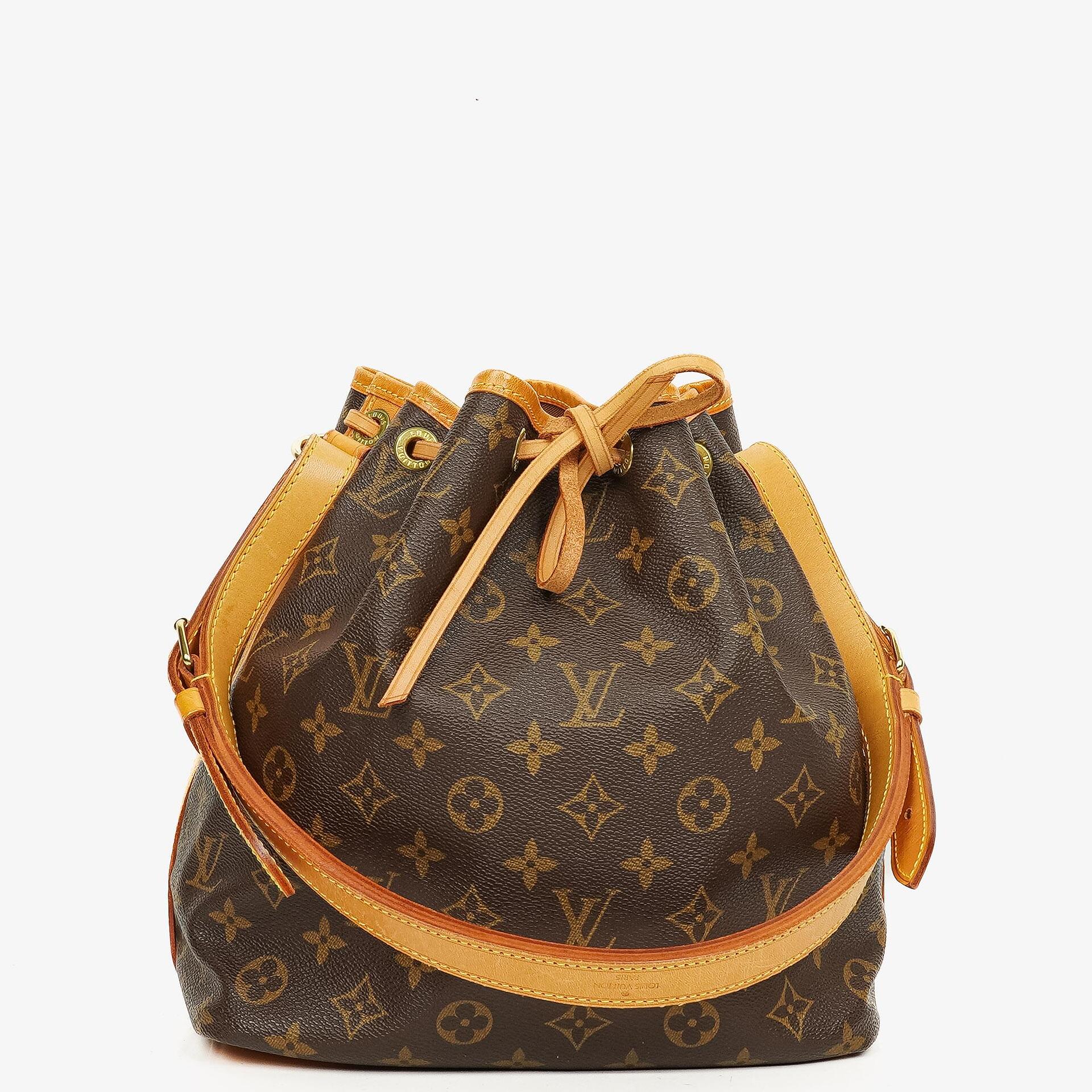 Louis Vuitton Petit Noe Monogram Canvas Shoulder Bag