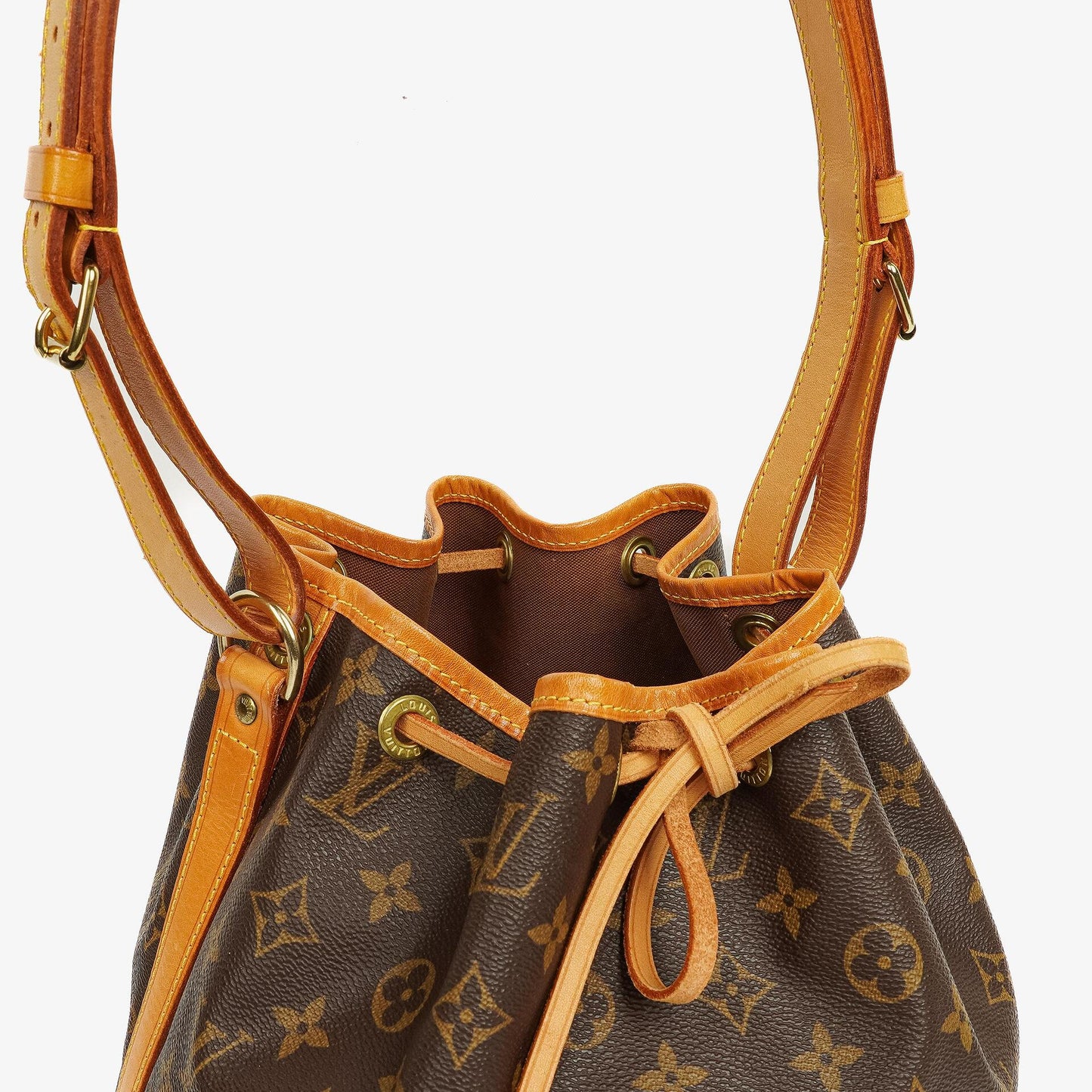 Louis Vuitton Petit Noe Monogram Canvas Shoulder Bag