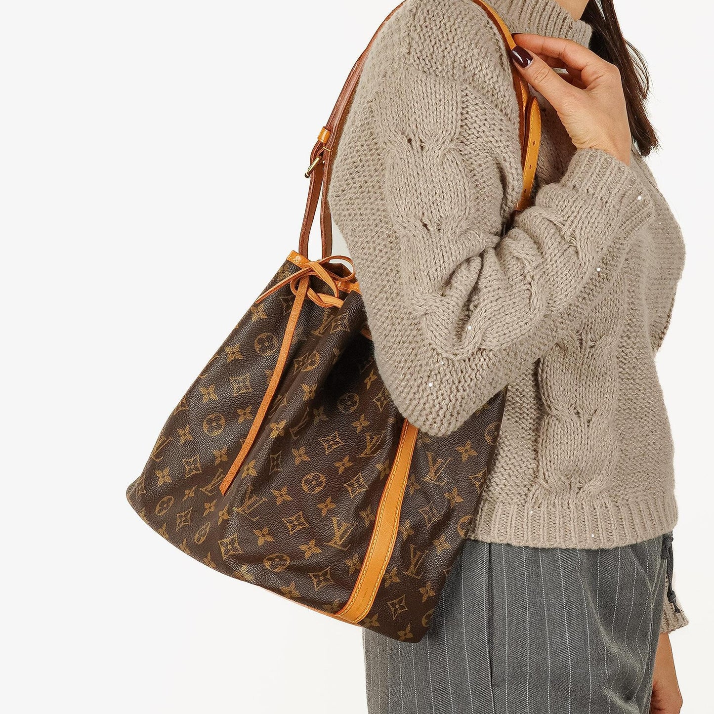 Louis Vuitton Petit Noe Monogram Canvas Shoulder Bag