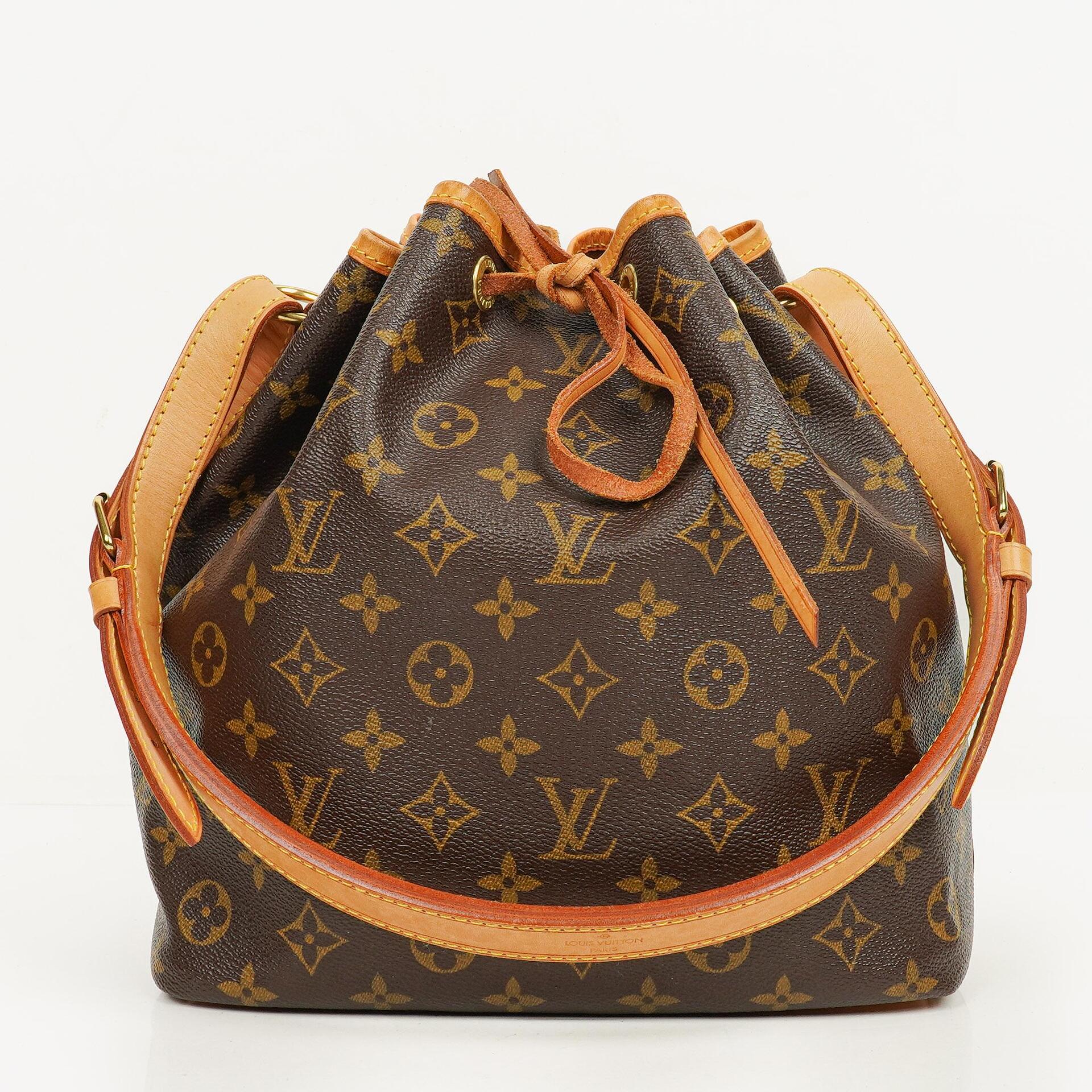 Louis Vuitton Petit Noe Monogram Canvas Shoulder Bag