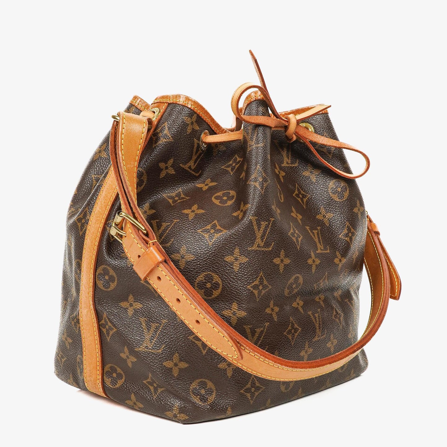 Louis Vuitton Petit Noe Monogram Canvas Shoulder Bag