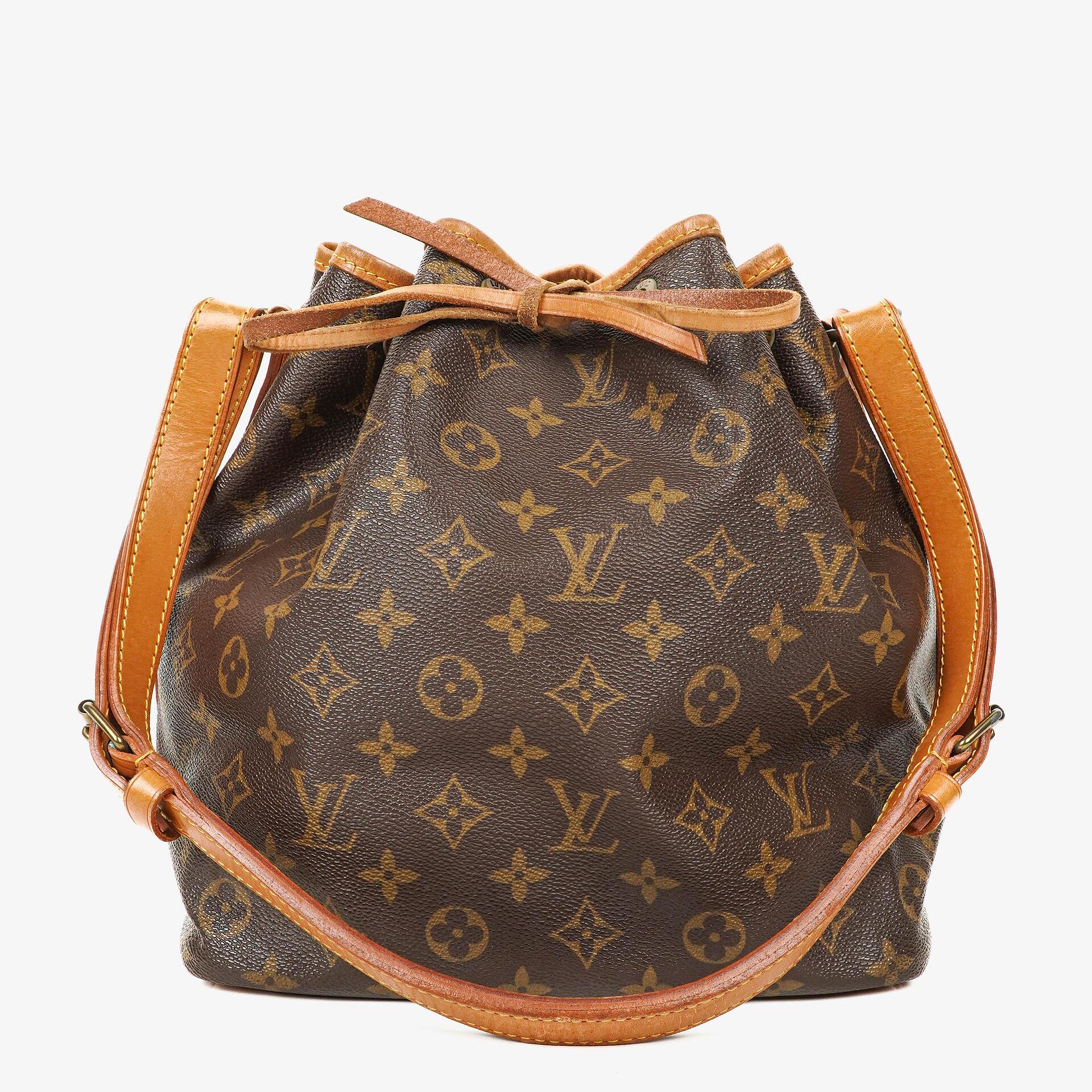 Louis Vuitton Petit Noe Monogram Canvas Shoulder Bag