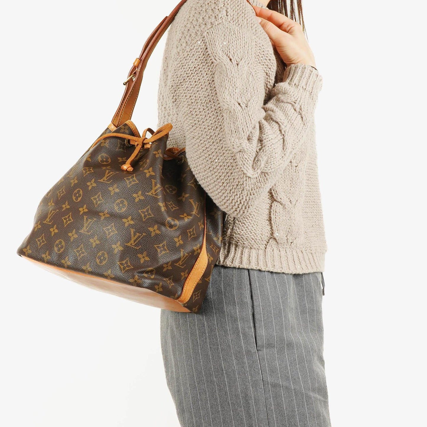 Louis Vuitton Petit Noe Monogram Canvas Shoulder Bag