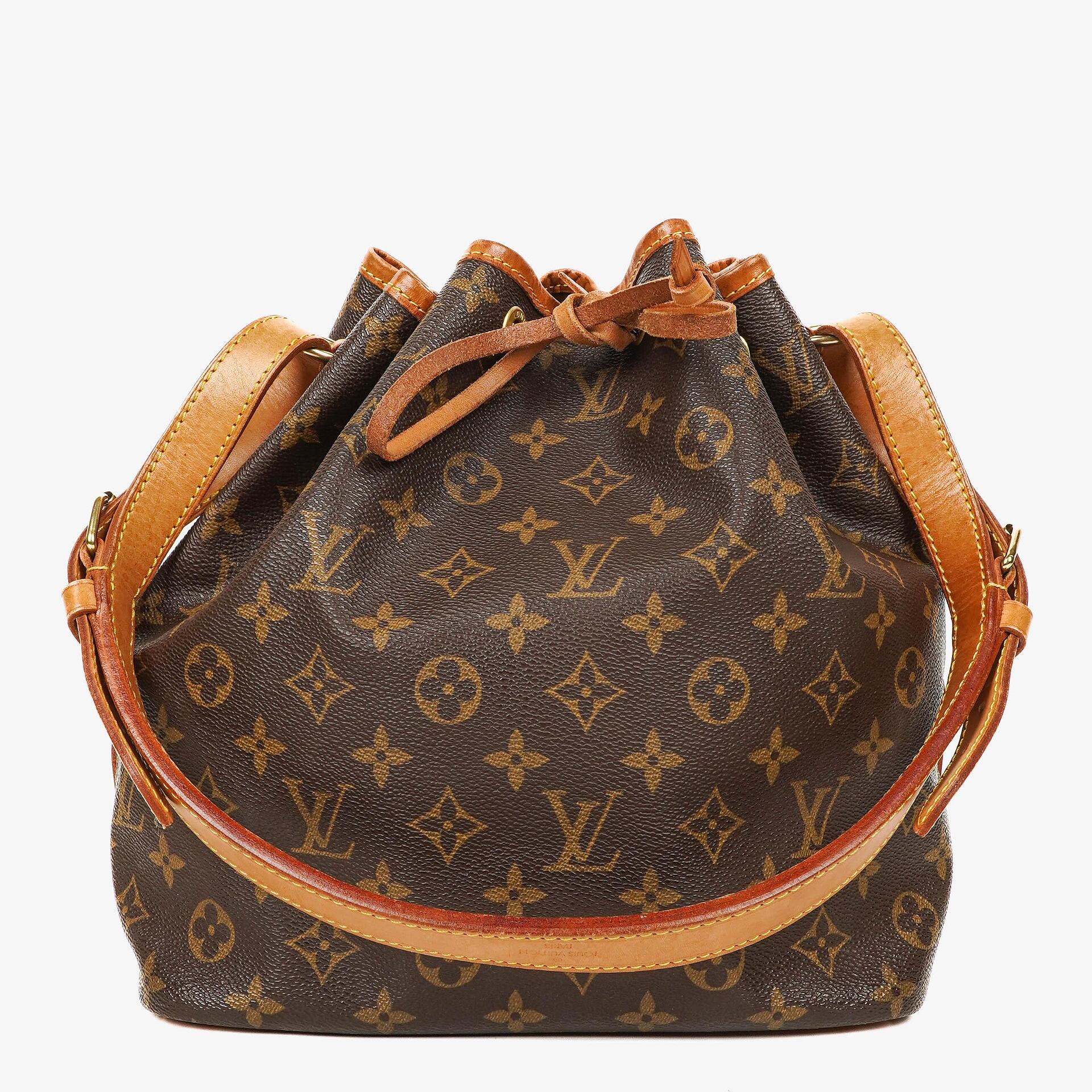 Louis Vuitton Petit Noe Monogram Canvas Shoulder Bag
