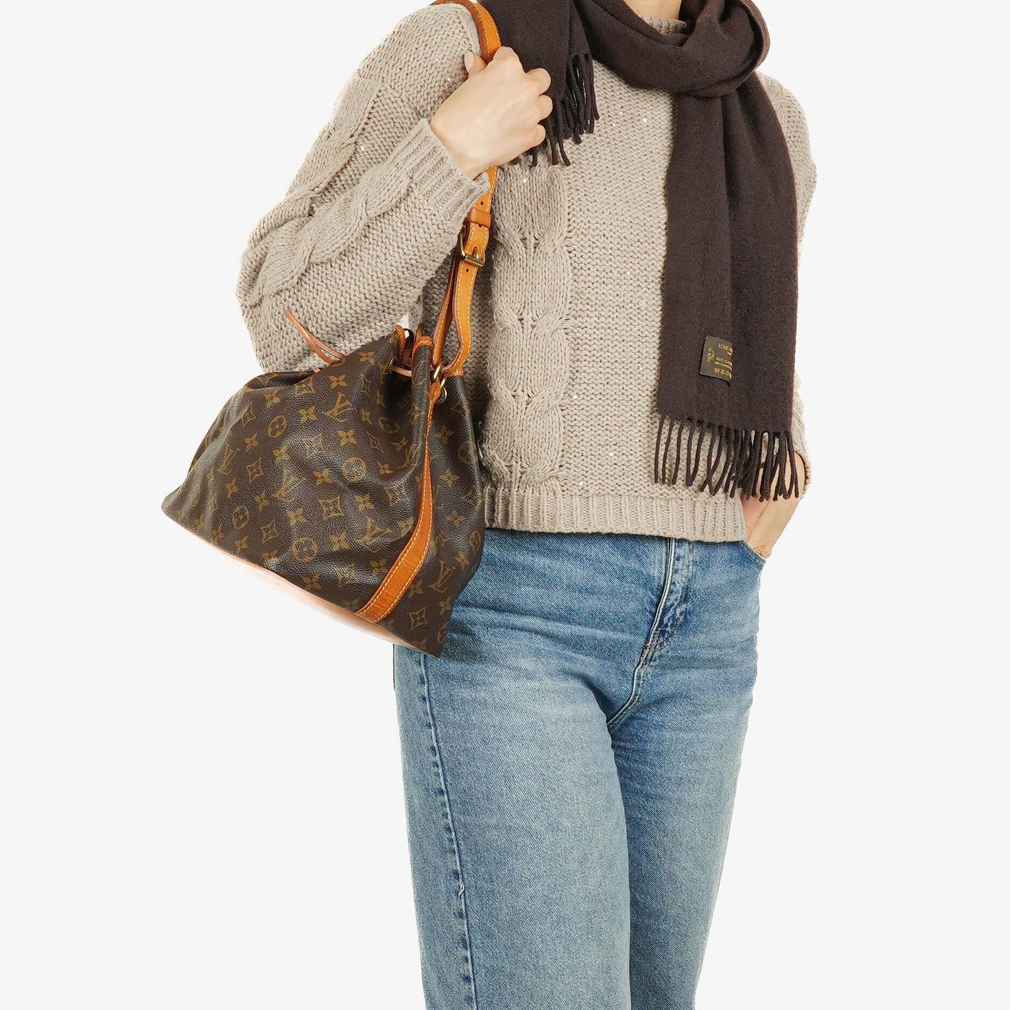 Louis Vuitton Petit Noe Monogram Canvas Shoulder Bag