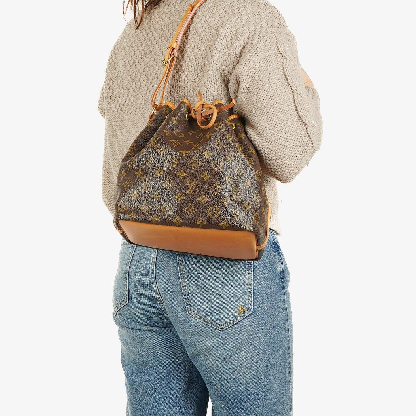 Louis Vuitton Petit Noe Monogram Canvas Shoulder Bag