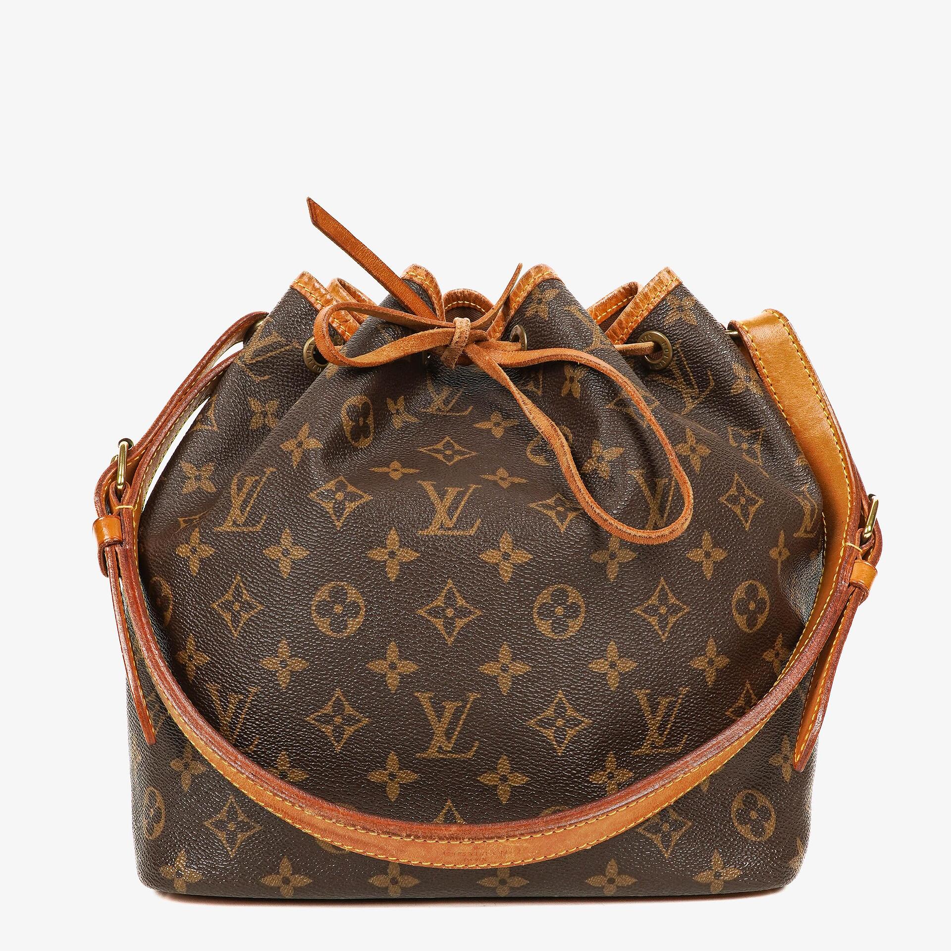 Louis Vuitton Petit Noe Monogram Canvas Shoulder Bag