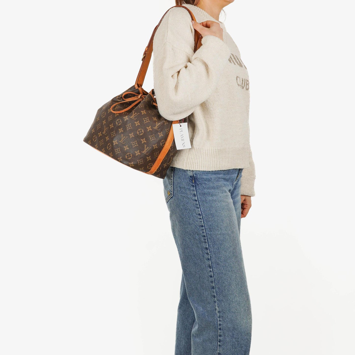 Louis Vuitton Petit Noe Monogram Canvas Shoulder Bag