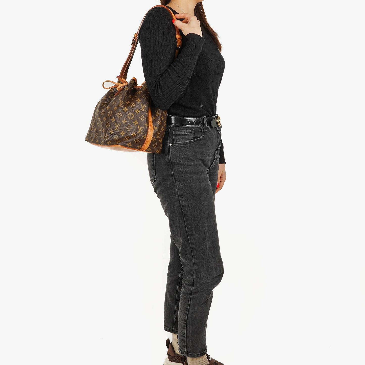 Louis Vuitton Petit Noe Monogram Canvas Shoulder Bag