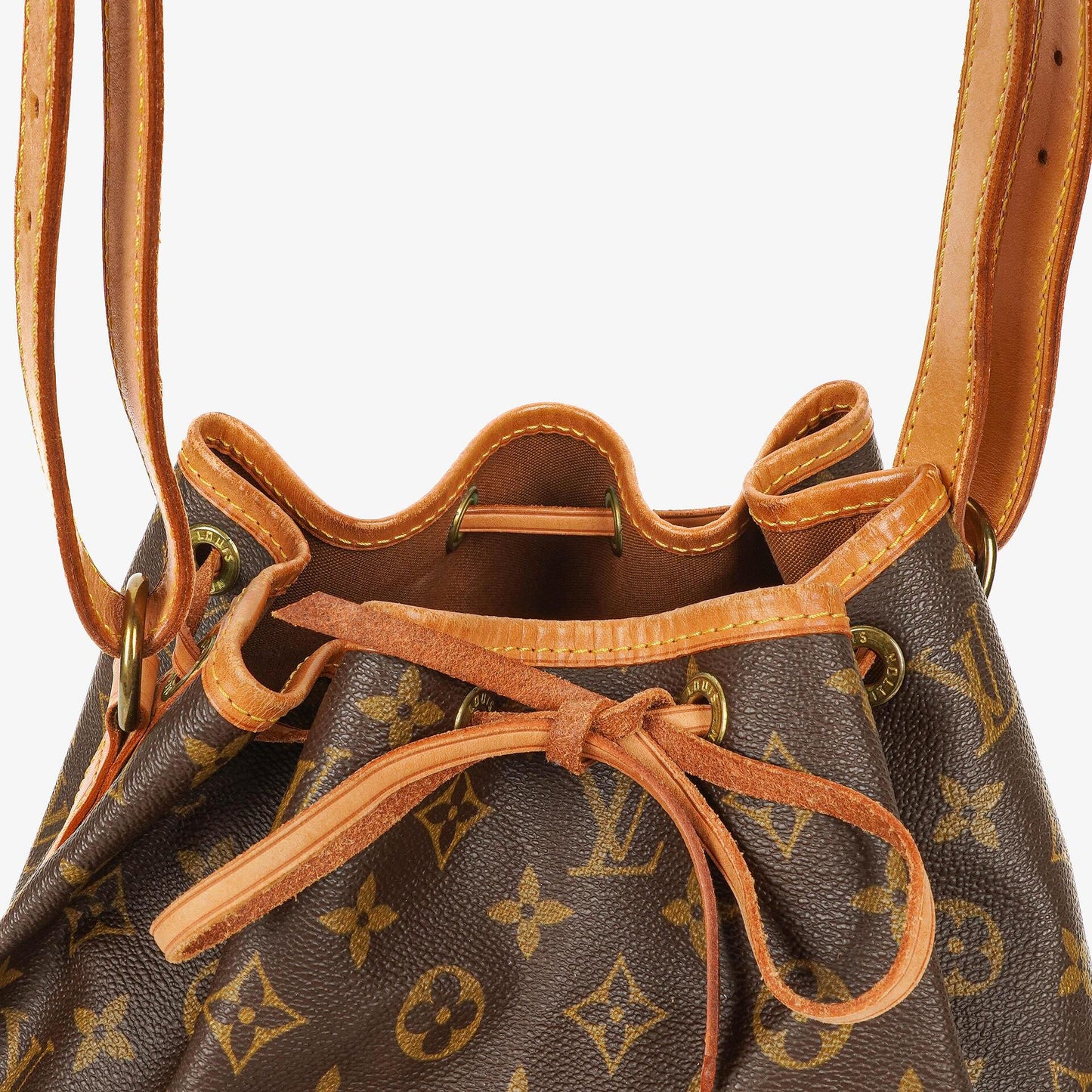 Louis Vuitton Petit Noe Monogram Canvas Shoulder Bag