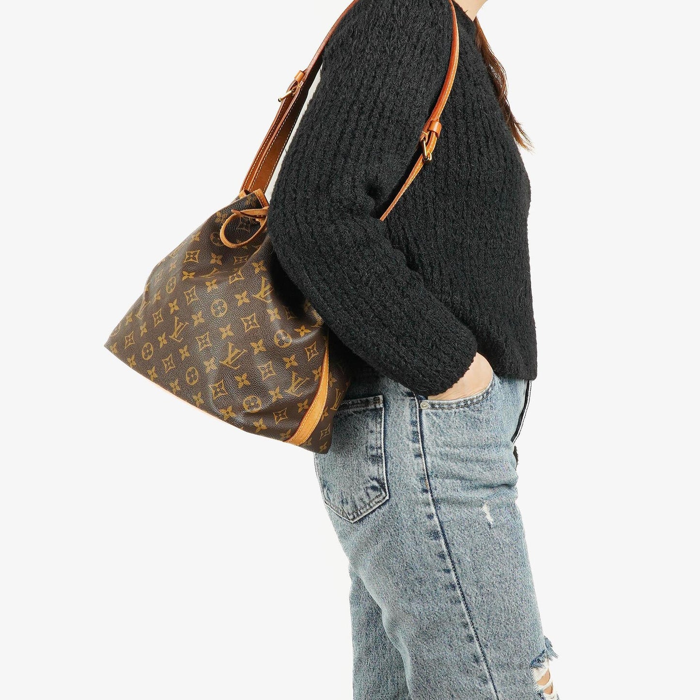 Louis Vuitton Petit Noe Monogram Canvas Shoulder Bag