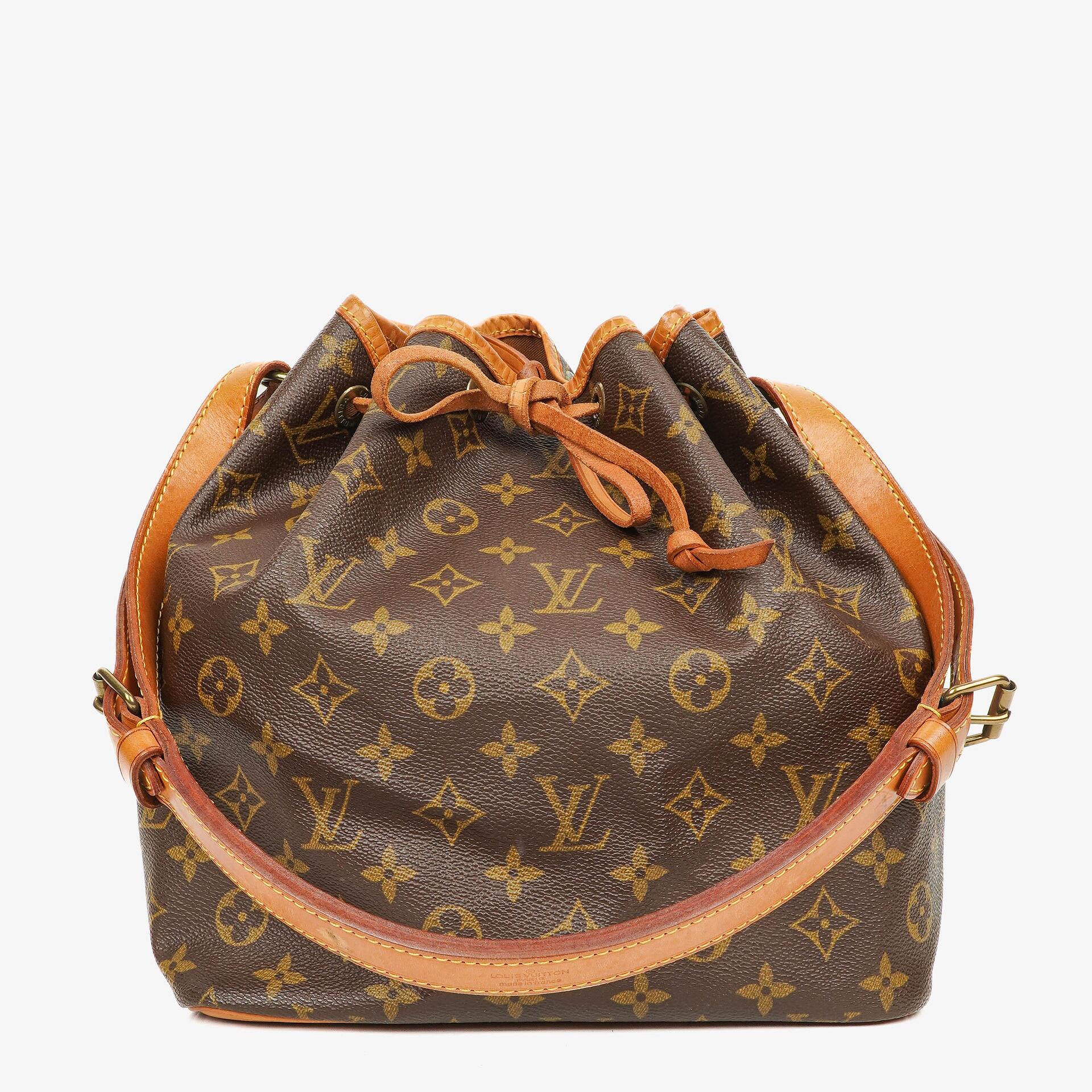 Louis Vuitton Petit Noe Monogram Canvas Shoulder Bag