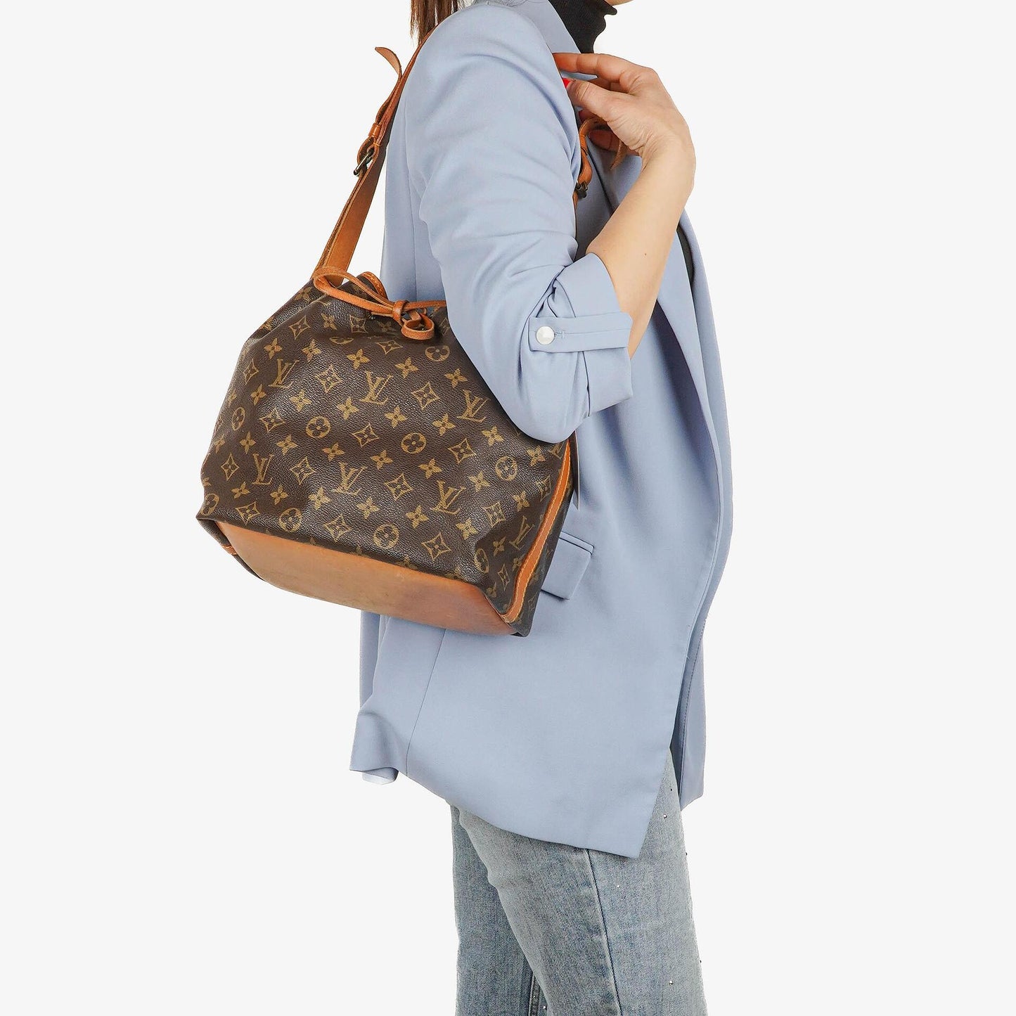 Louis Vuitton Petit Noe Monogram Canvas Shoulder Bag